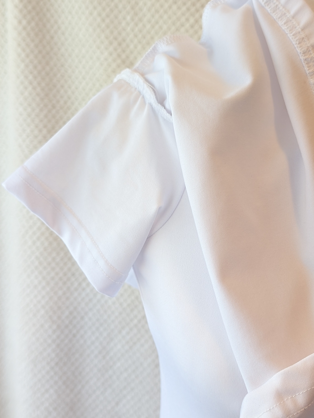 White Off-Shoulder Ruffle Bodycon Dress - Picture 3 of 5